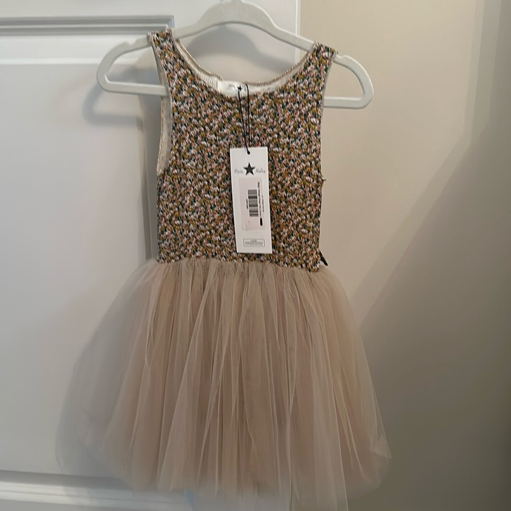 6M petite Hailey beige Vintage tutu dress